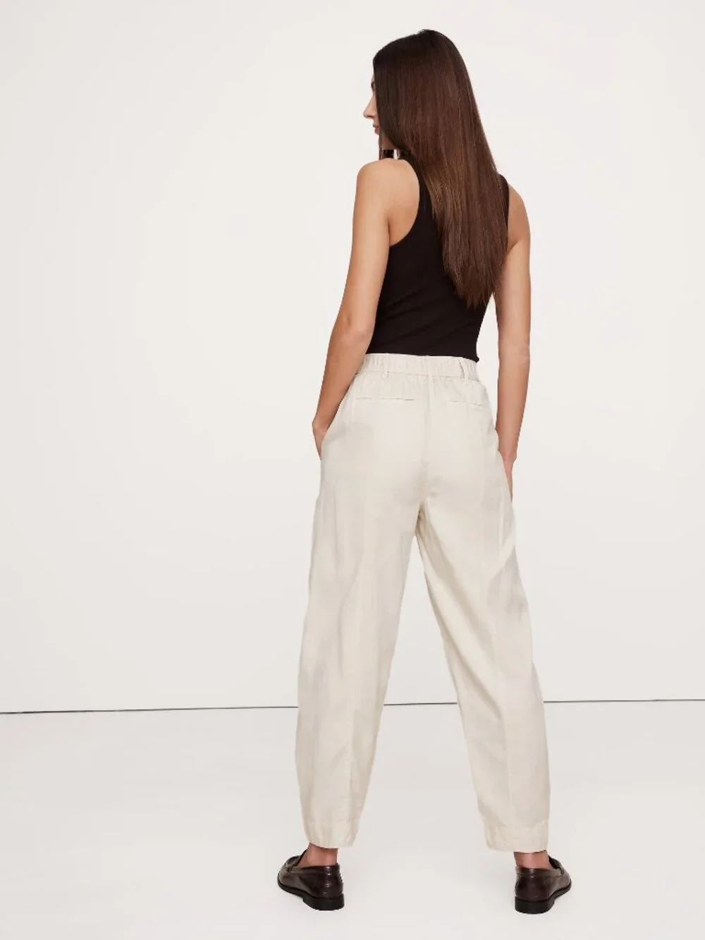 Banana Republic Super-Soft Soma High-Rise Barrel Pants NWT!